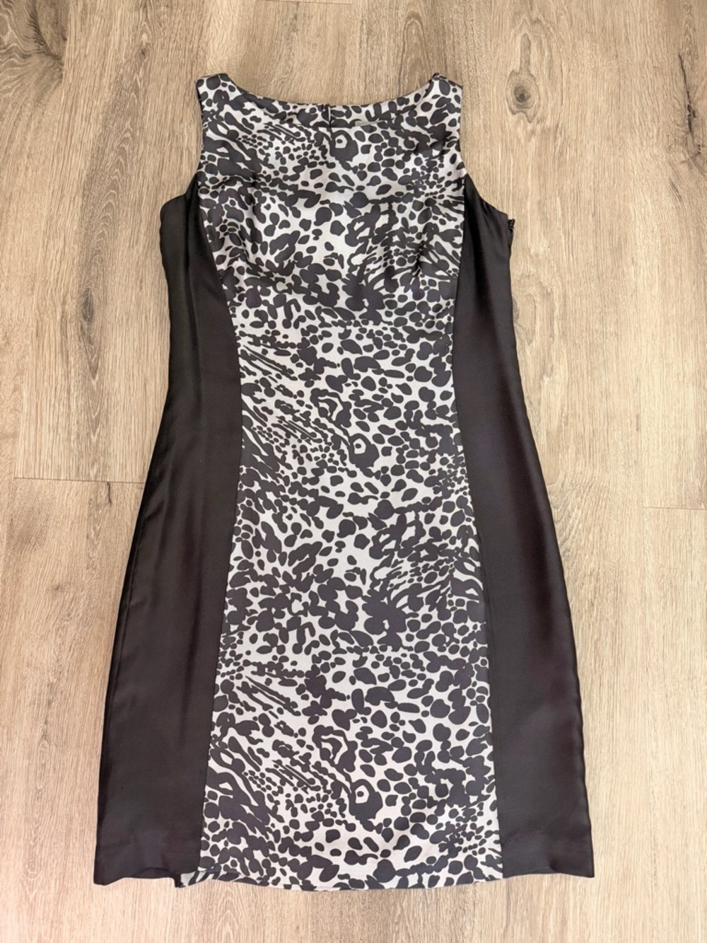 Ann Taylor Black and White Animal Print Sheath Dress - Picture 1 of 9